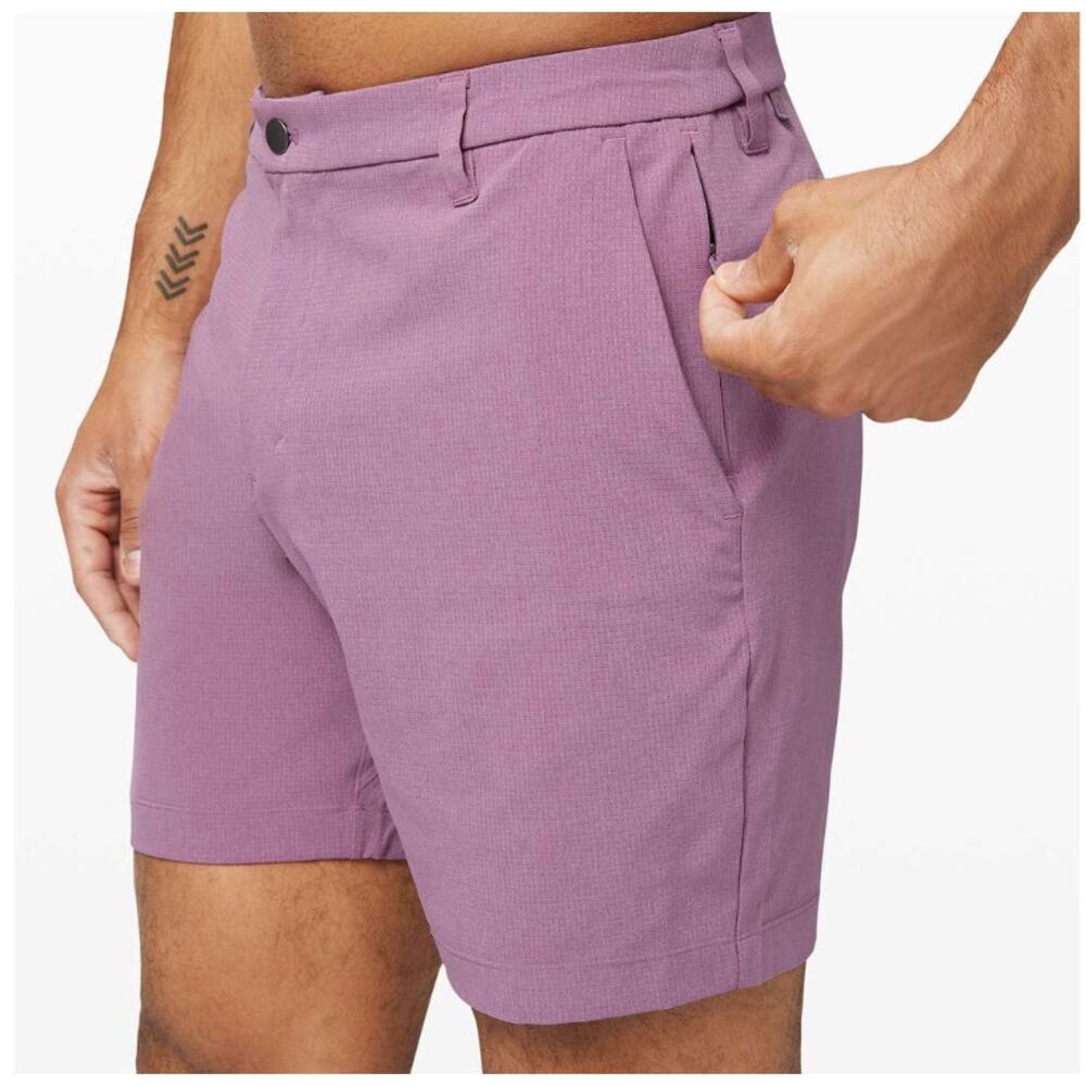 Lululemon Commission Short 7 Inch Light Men's 33 Waist Amethyst Velvet Purple